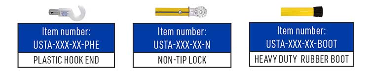 BLUE-STRIPE®-Measuring Sticks Take Apart Measuring Stick Options